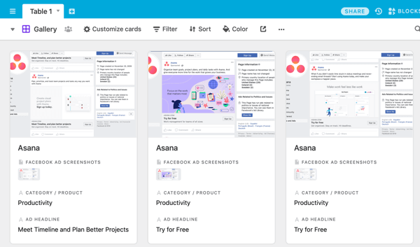 Создание файла с помощью Airtable